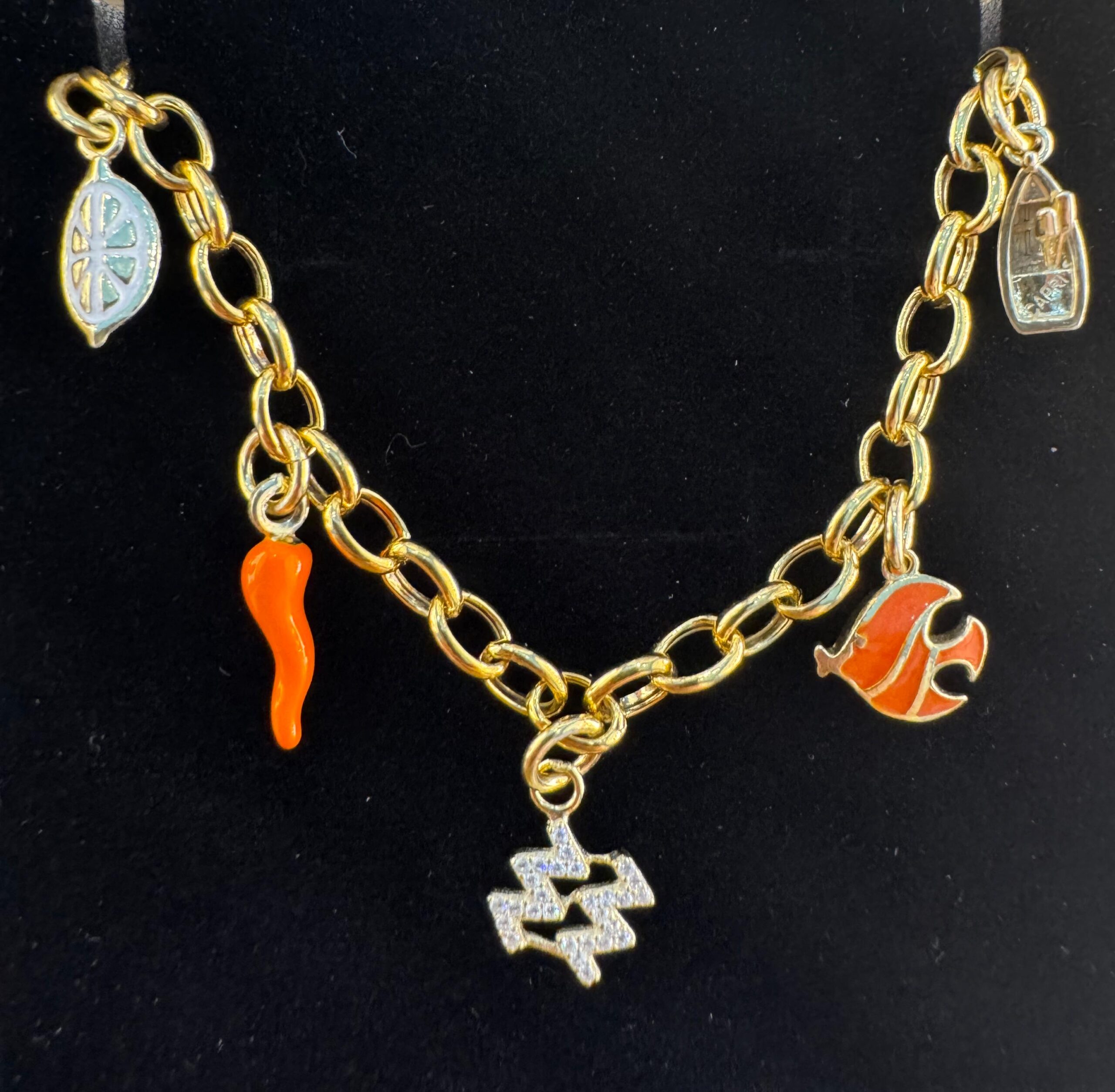 Collana in argento con Pendenti